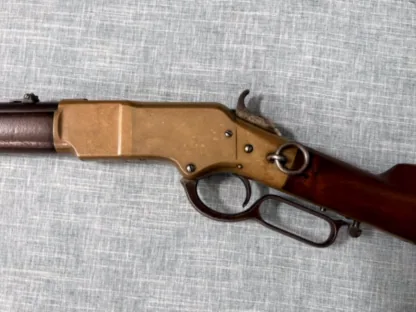 Winchester Model 1866 First Model left-side brass receiver, saddle ring, hammer, and lever